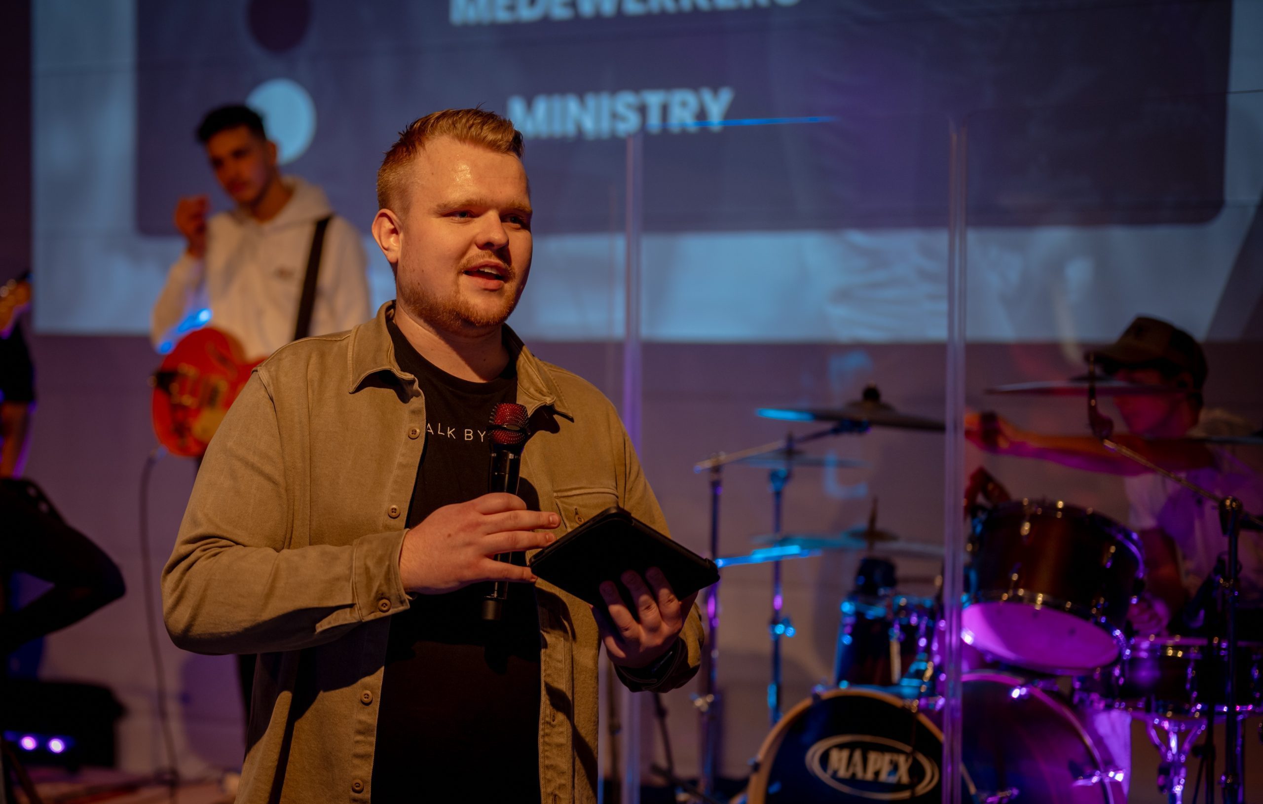 Mark Boer during a Radical for Jesus gathering